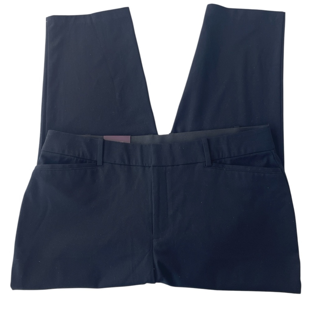 Ava & Viv Black Ankle Pants High Rise Fitted Hip Comfort Waist Woman 18 NWT